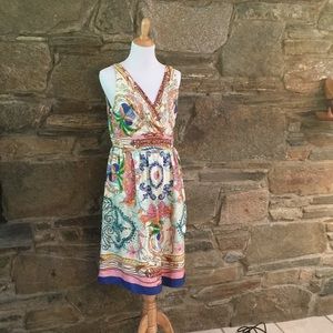 100% silk dress from Anthropologie